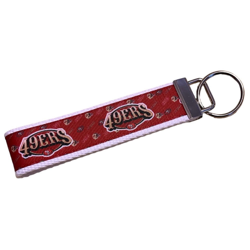 San Francisco 49ers • Key Fob Wristlet Key Chain - New Never Used